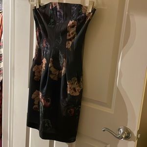 H&M Strapless Corset Bodice floral dress